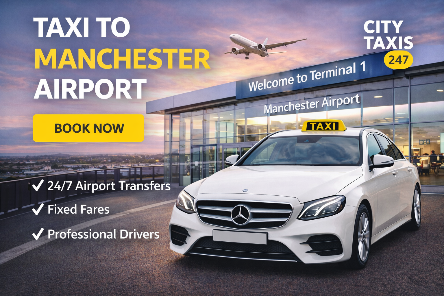 Taxi to Manchester Airport
